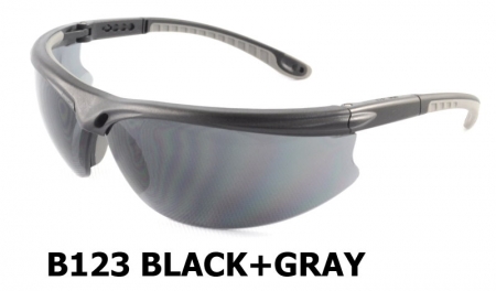 B123 Black+Gray lentes de seguridad