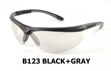 B123 Black+Gray lentes de seguridad