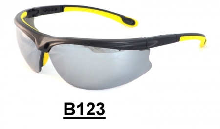 B123 Black+Yellow Safety glasses