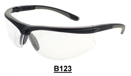 B123 Black+Gray Safety glasses